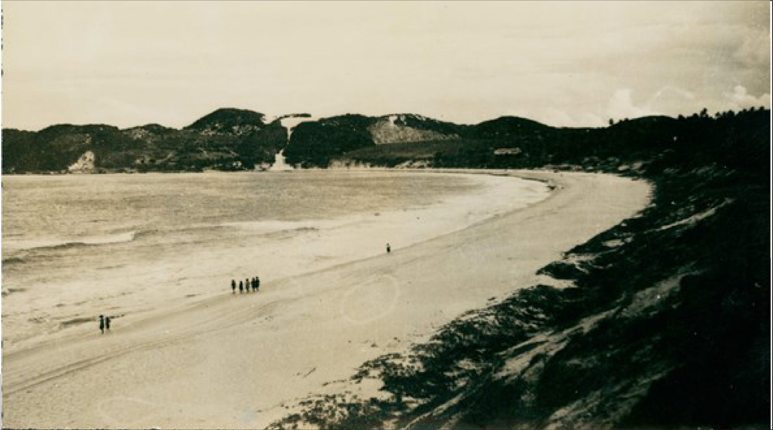 Praia de Ponta Negra nos anos 50.